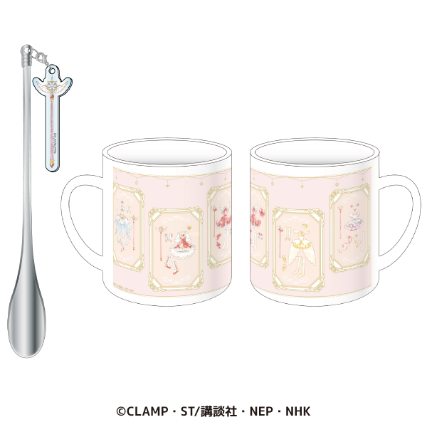 馬克杯連攪拌 Mug w/ Tea Spoon｜百變小櫻 透明牌篇 X SMILE BASE CAFE 事後通販 (Cardcaptor Sakura) 【預購】(26SK136J-P)
