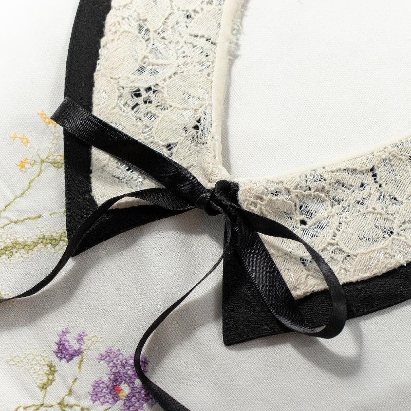 Vintage Mid-Century Handmade Lace Collar from Germany(NA0790)
