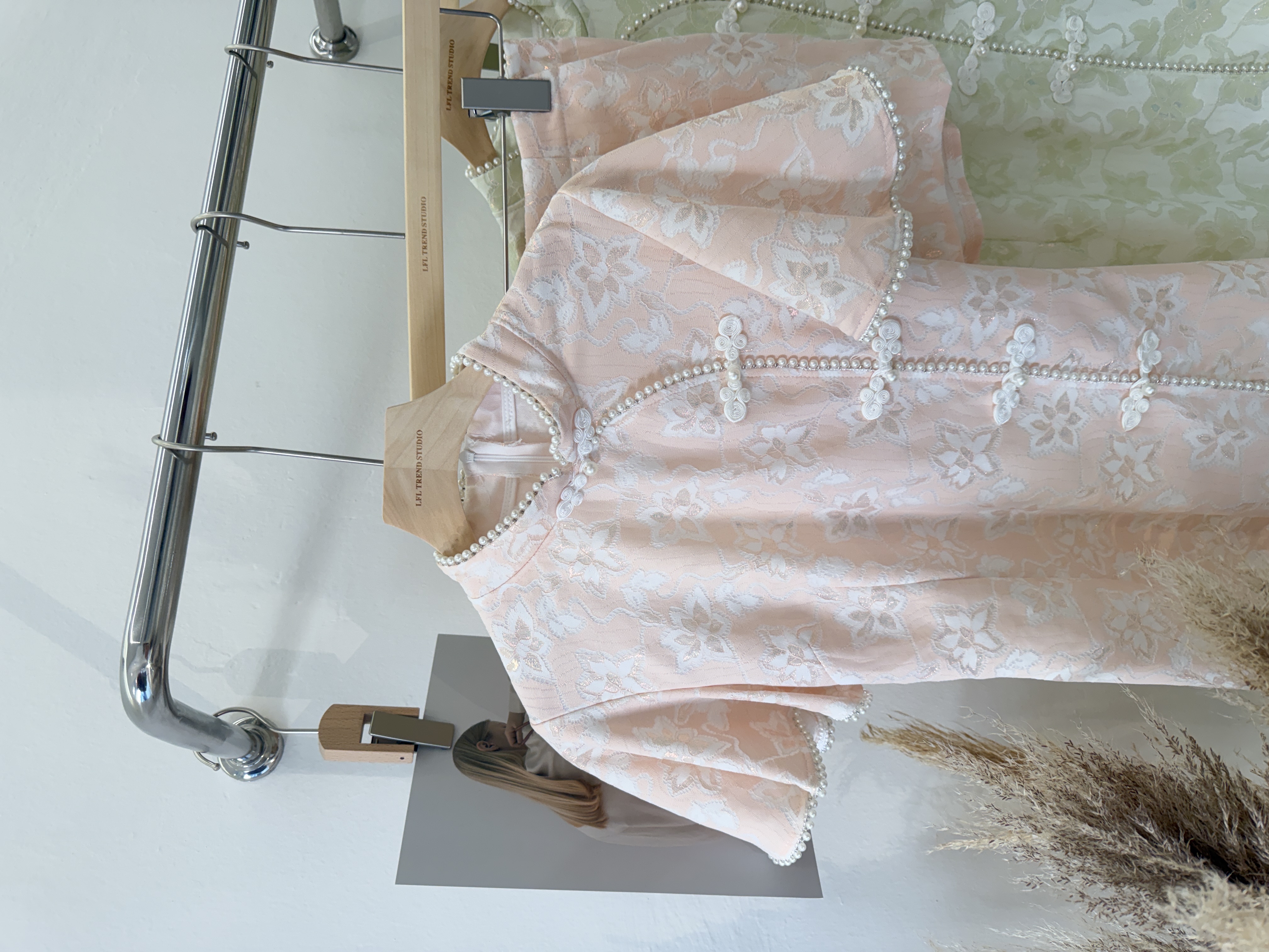 6618 蕾丝国风两件套