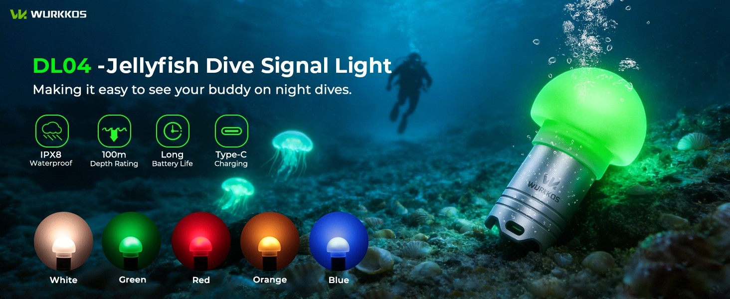 Wurkkos DL04 RGB Signal Light 水母訊號燈