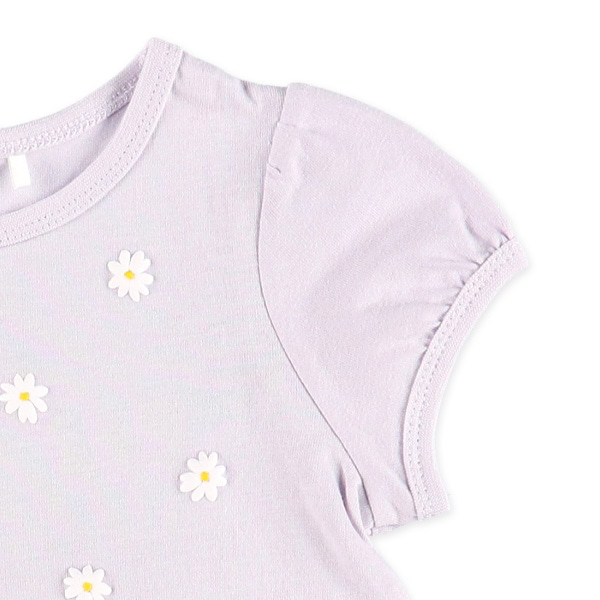 🇯🇵預訂 日本直送🇯🇵三色立體泡棉雛菊滿印短袖上衣