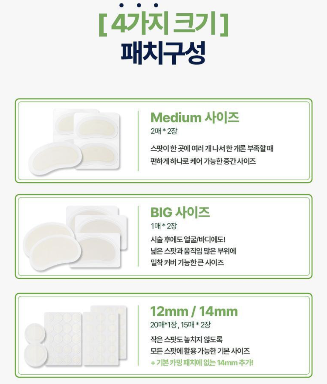 韓國 Careplus 舒緩修護 大面積 痘痘貼  56枚/ 盒｜Spot Cover Patch Calming Wide