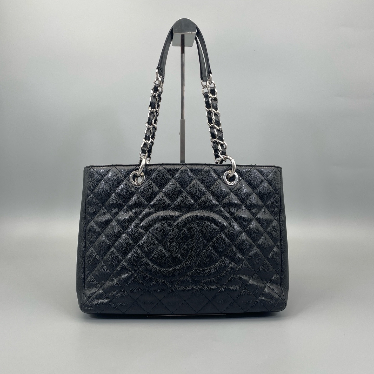 【預訂貨品】Chanel 黑金Gst荔枝紋牛tote bag