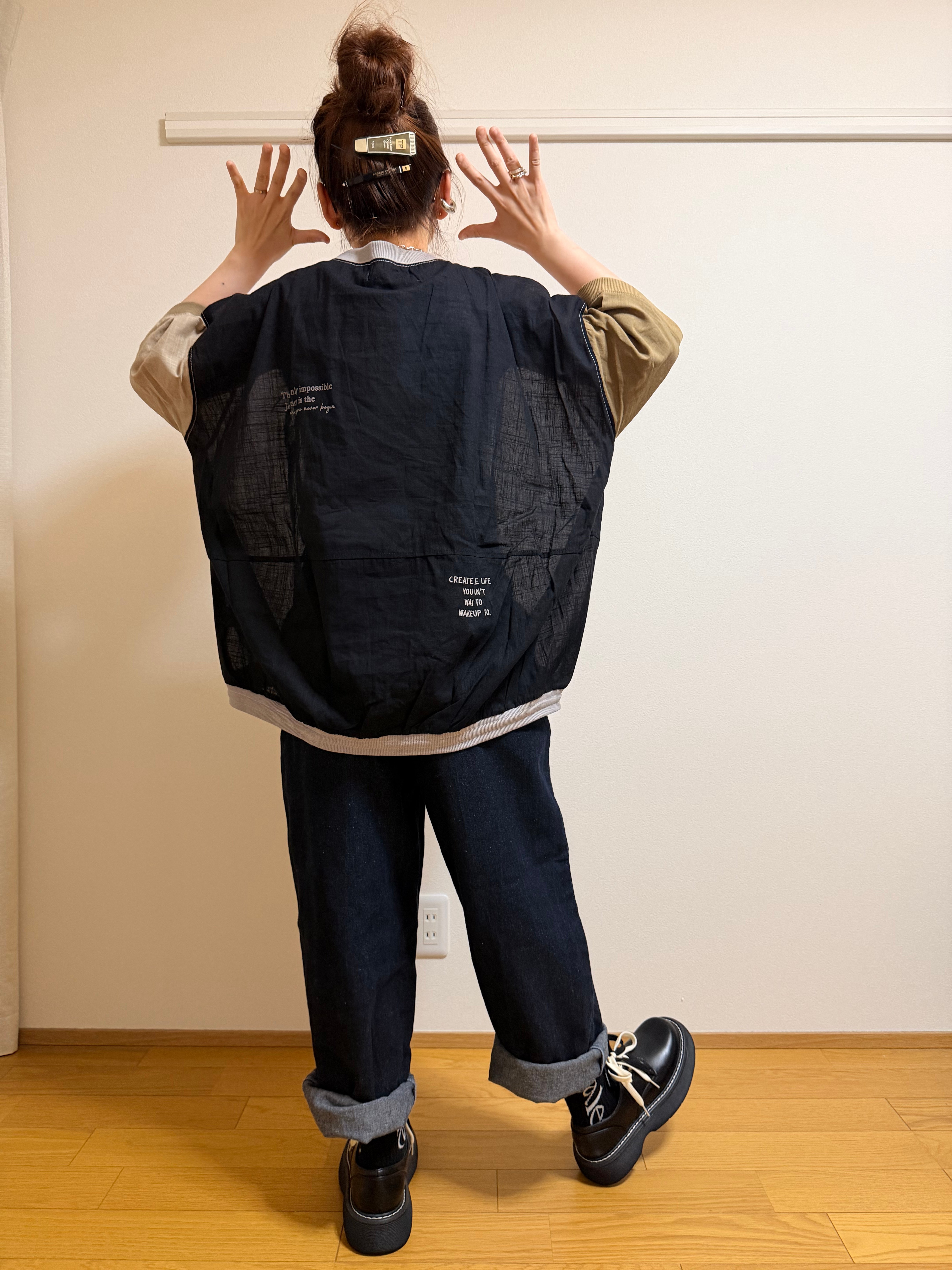 日本拼款衫