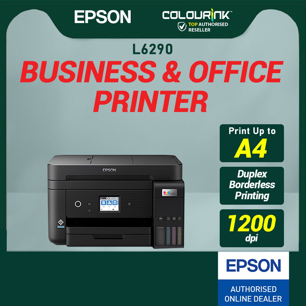 Epson EcoTank L6290 A4 Wifi Duplex All in One Print Scan Copy Fax Refill Ink Tank Printer with ADF Scanner
