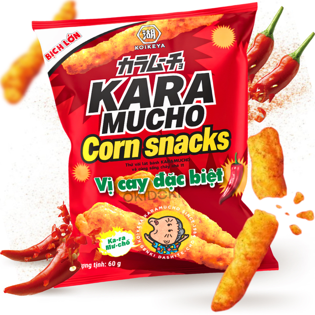 日本Costco  湖池屋 咔辣姆久 玉米零食 辣味/辣味咖哩 65g x 8袋
