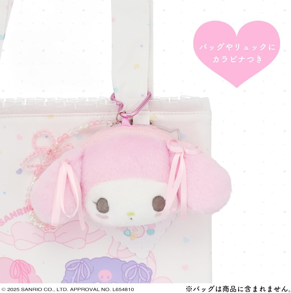 預訂 | 日本 Kuromi 愛心扣淡色蝴蝶結公仔 粧美堂限定