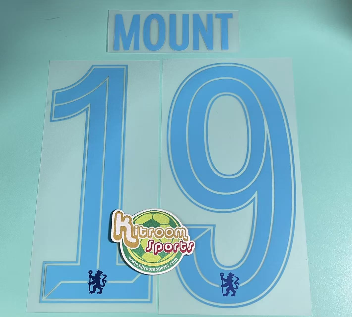 2022-23 Chelsea Away UCL Nameset #19 MOUNT