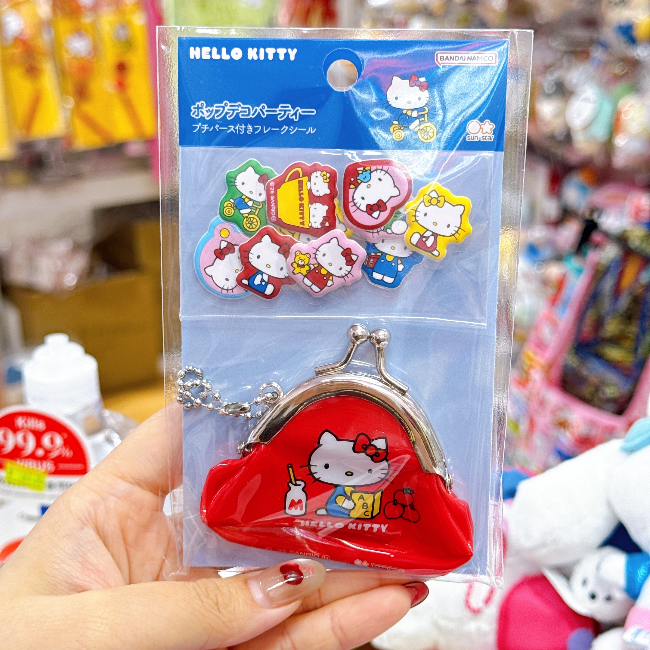 日本直送Sanrio 掛飾軟包連貼紙