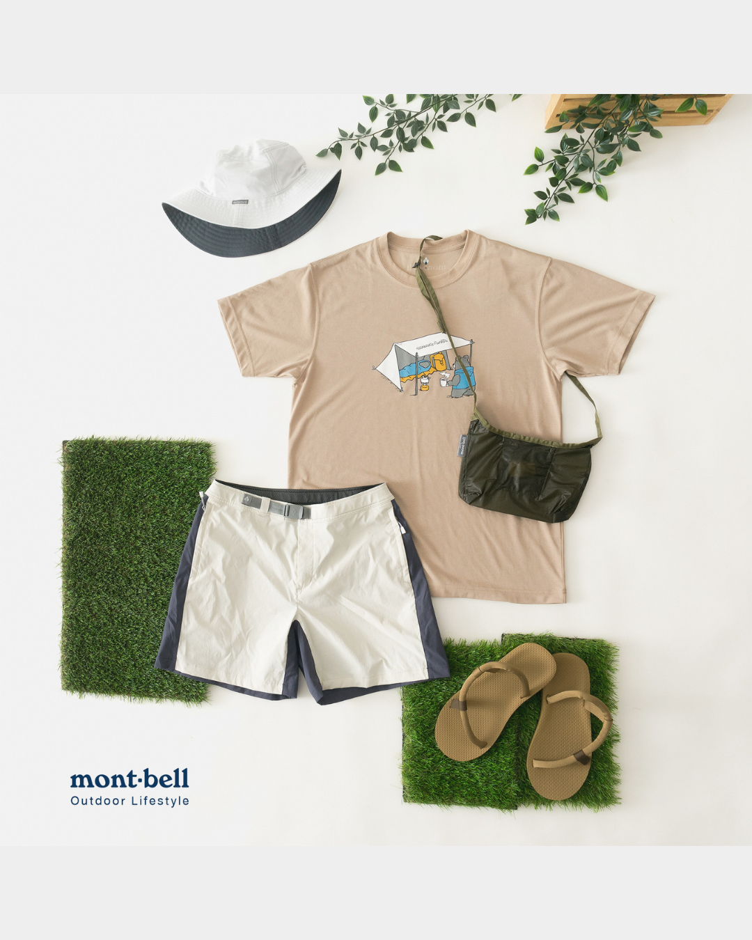 日本代購【 2026新款式 日本直送   montbell WICKRON 透氣 快乾 功能 T-Shirt  男女合穿  | mont-bell unisex print tee 】