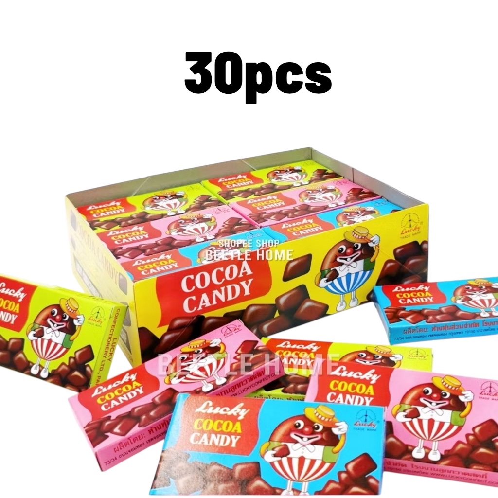 30pcs x 6g Thailand Lucky Cocoa Candy Chocolate