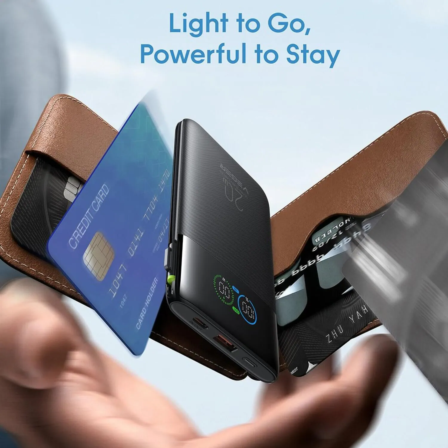 香港行貨 Veger Montre 10 極薄 10000mAh 20W Portable Charger with Built-in Cables & Lightning 內置線外置電 