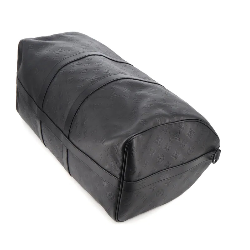 Louis Vuitton Monogram Shadow Keepall 50 Bandouliere Travel Bag