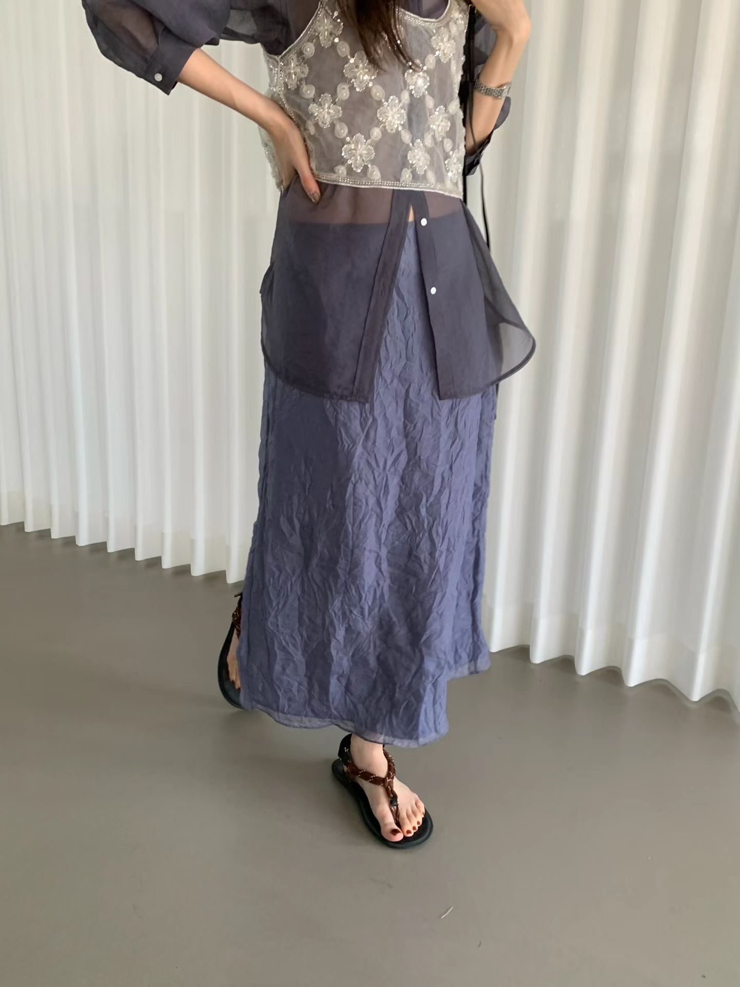 🇰🇷東大門女裝 | Organza shirt 