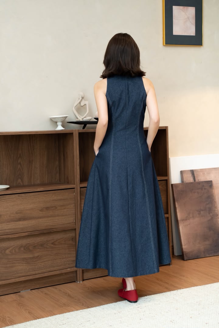 SS-Y686 IN-HOUSE STREAMLINED SILHOUETTE DRESS