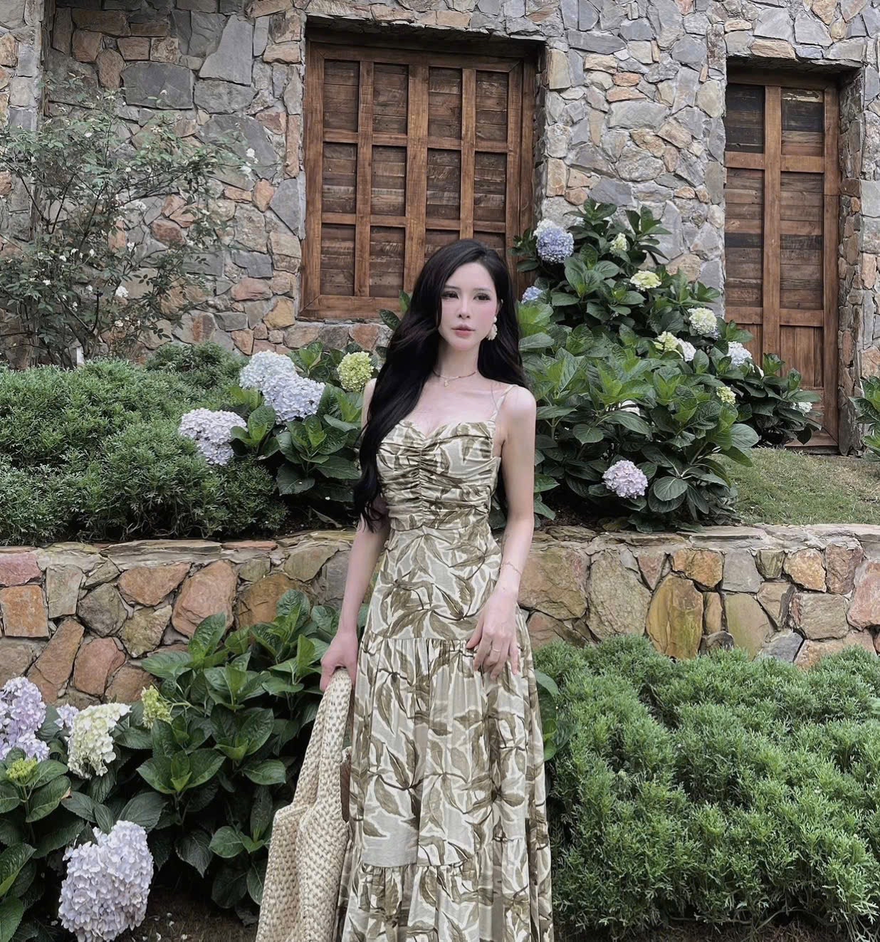 波西米亞風碎花洋裝