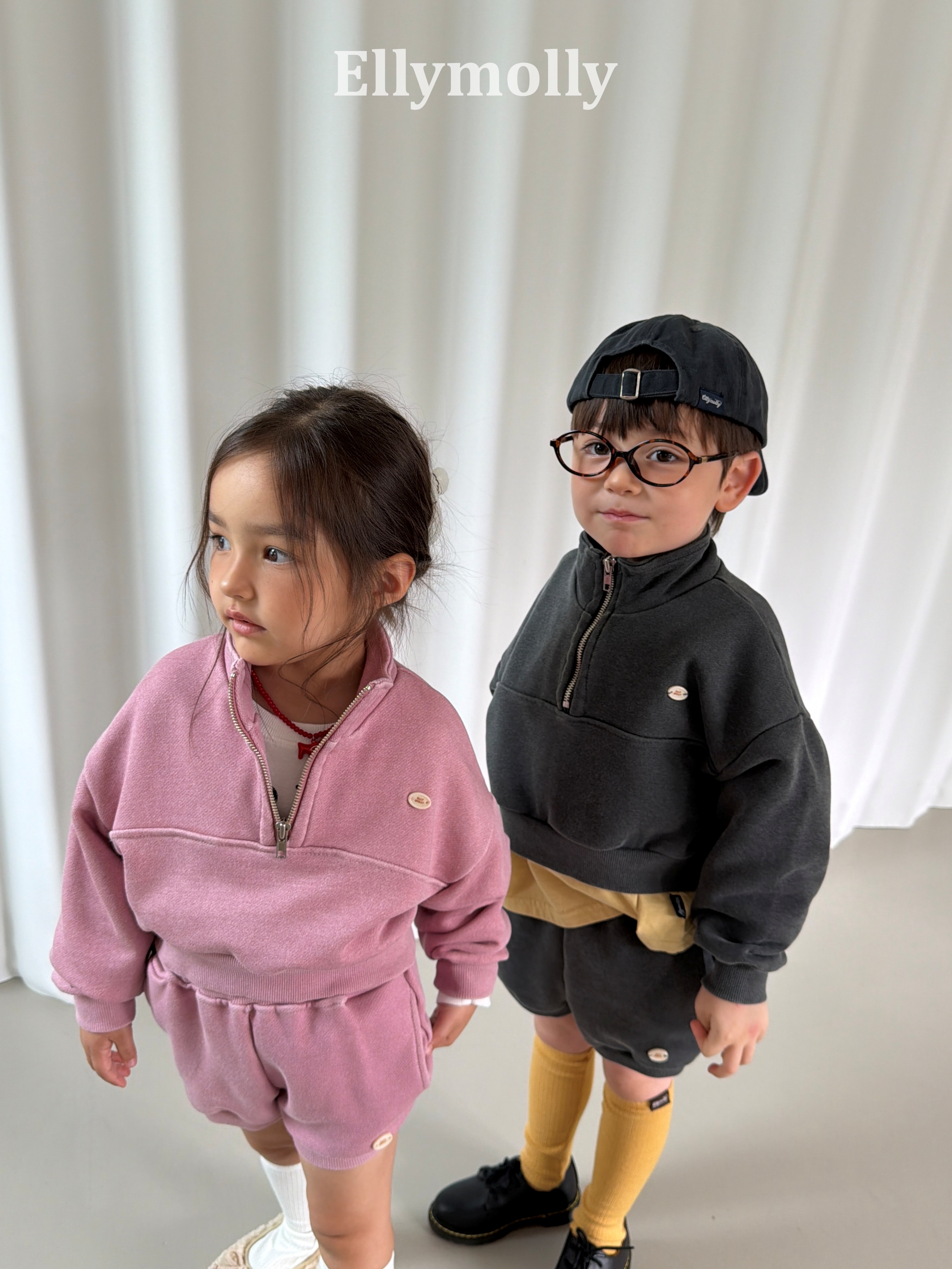 Ellymolly | Arch Pig Half Zip-up