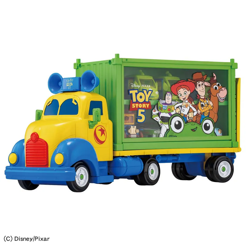 正版 Disney Pixar Toy Story 5 反斗奇兵5 玩具貨櫃車 胡迪巴斯光年翠絲角色車玩具
