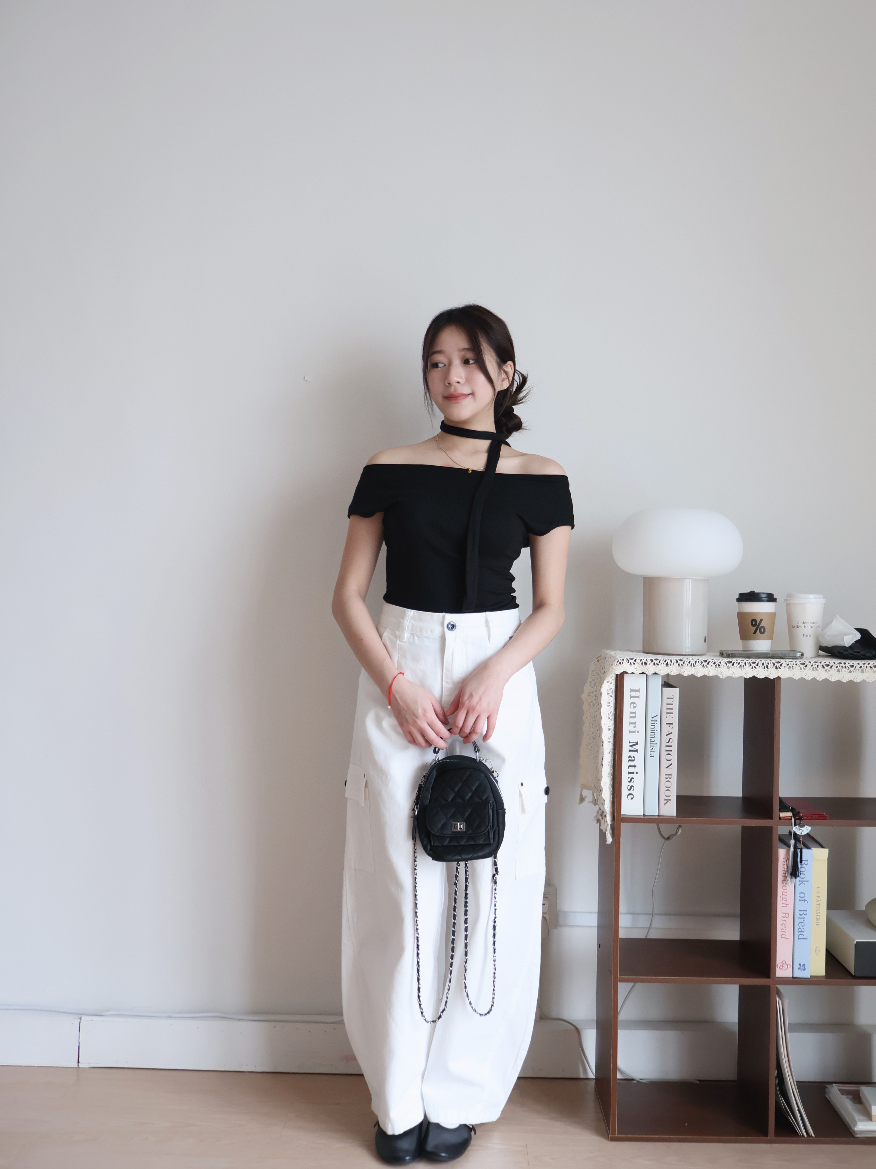 Hazel Cropped Top | Black