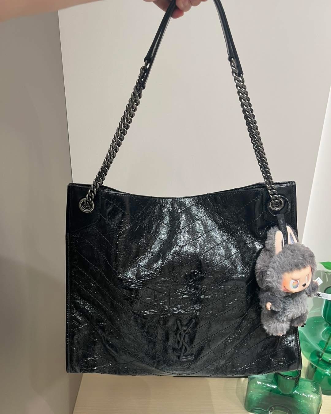 Ysl Niki shopping tote calfskin 100%Authentic, 98%new ✅ certificate ✅dust bag 