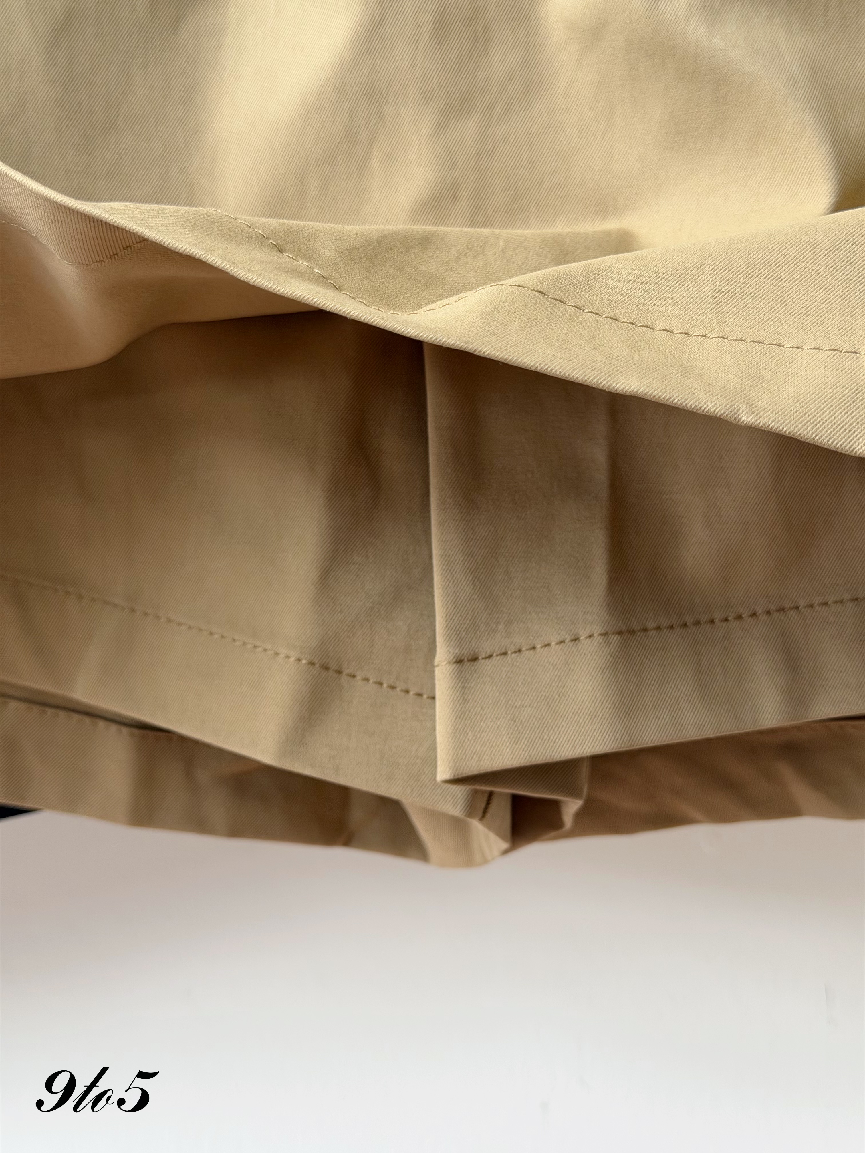 S2038 A Line Short Skort - Black & Khaki