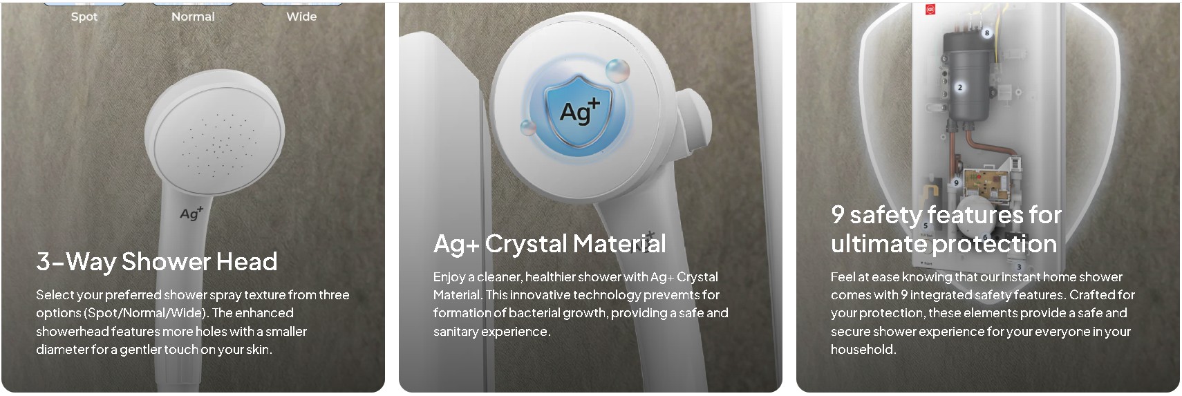 KDK TG3BL1  Instant Water Heater with One Knob Simple Control