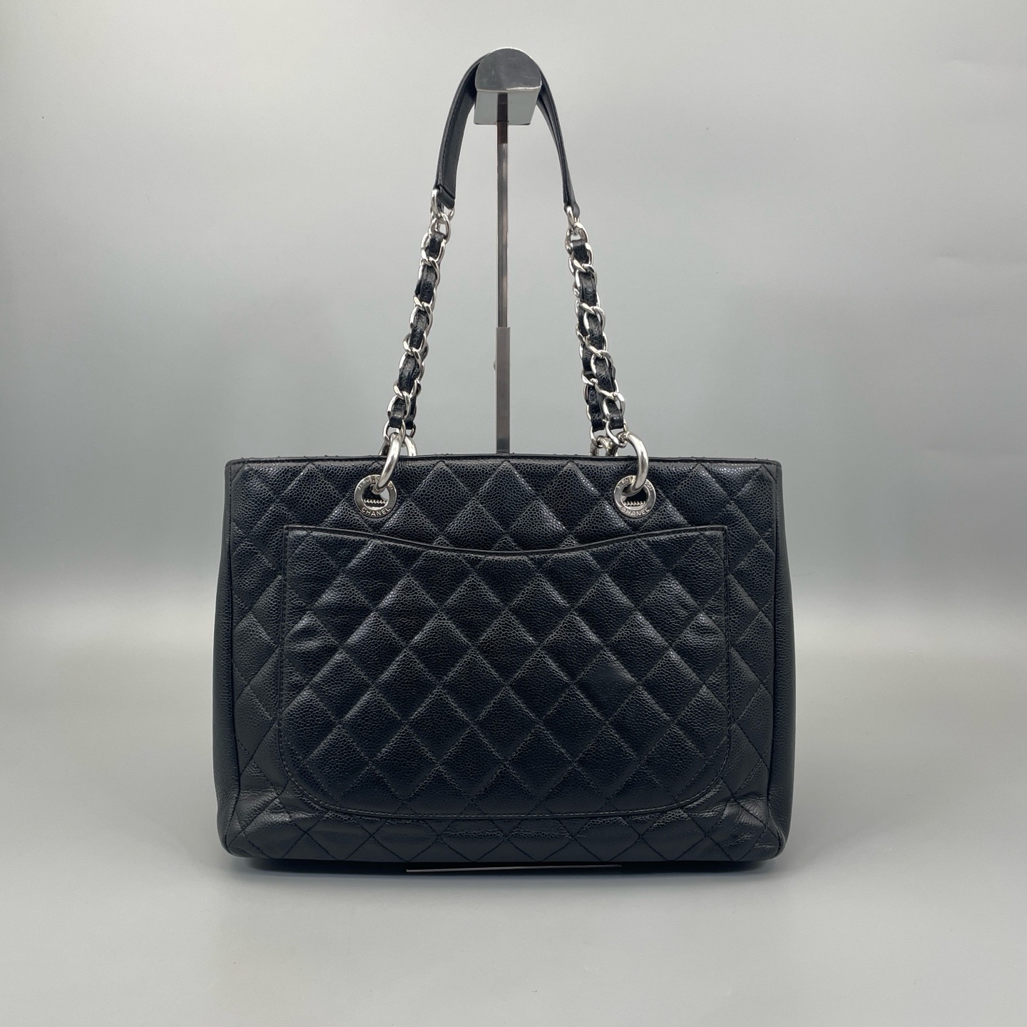 【預訂貨品】Chanel 黑金Gst荔枝紋牛tote bag