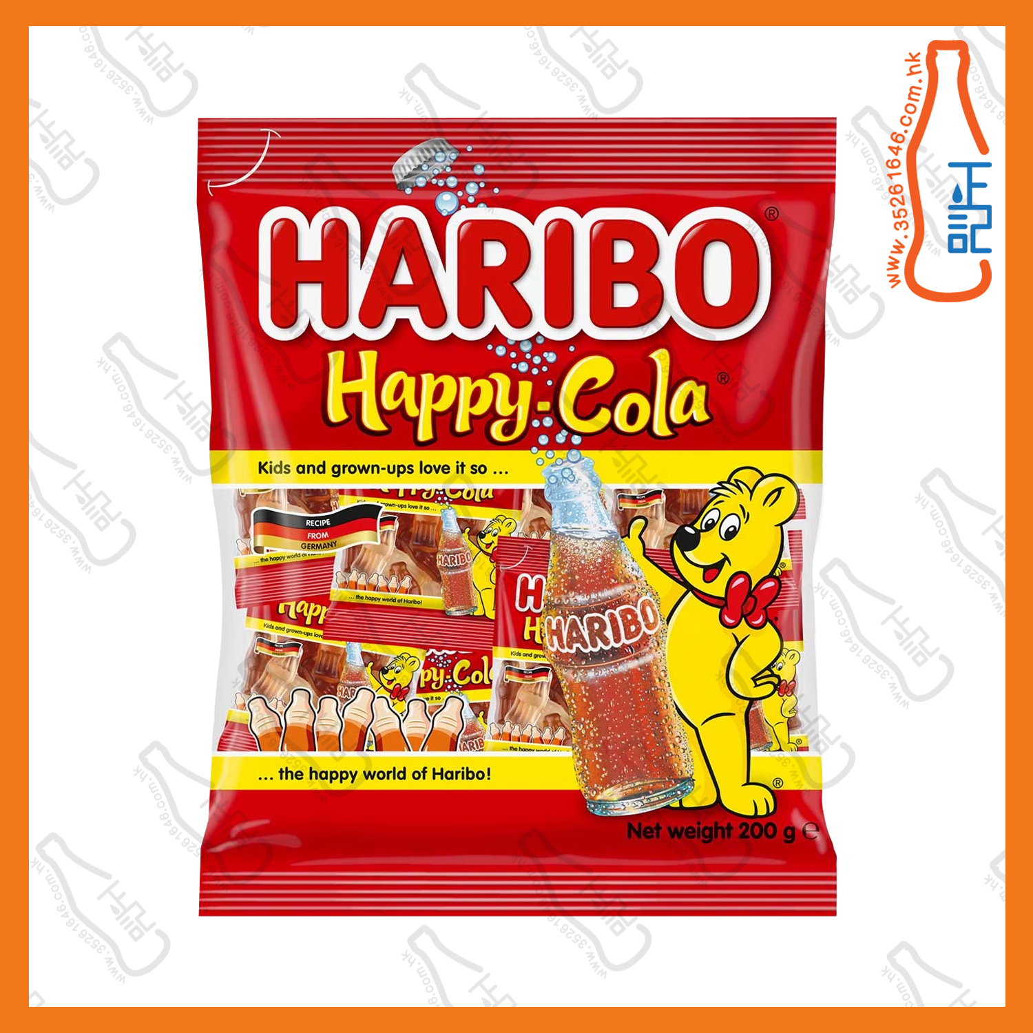 ==Haribo 快樂可樂迷你橡皮糖 200g /袋