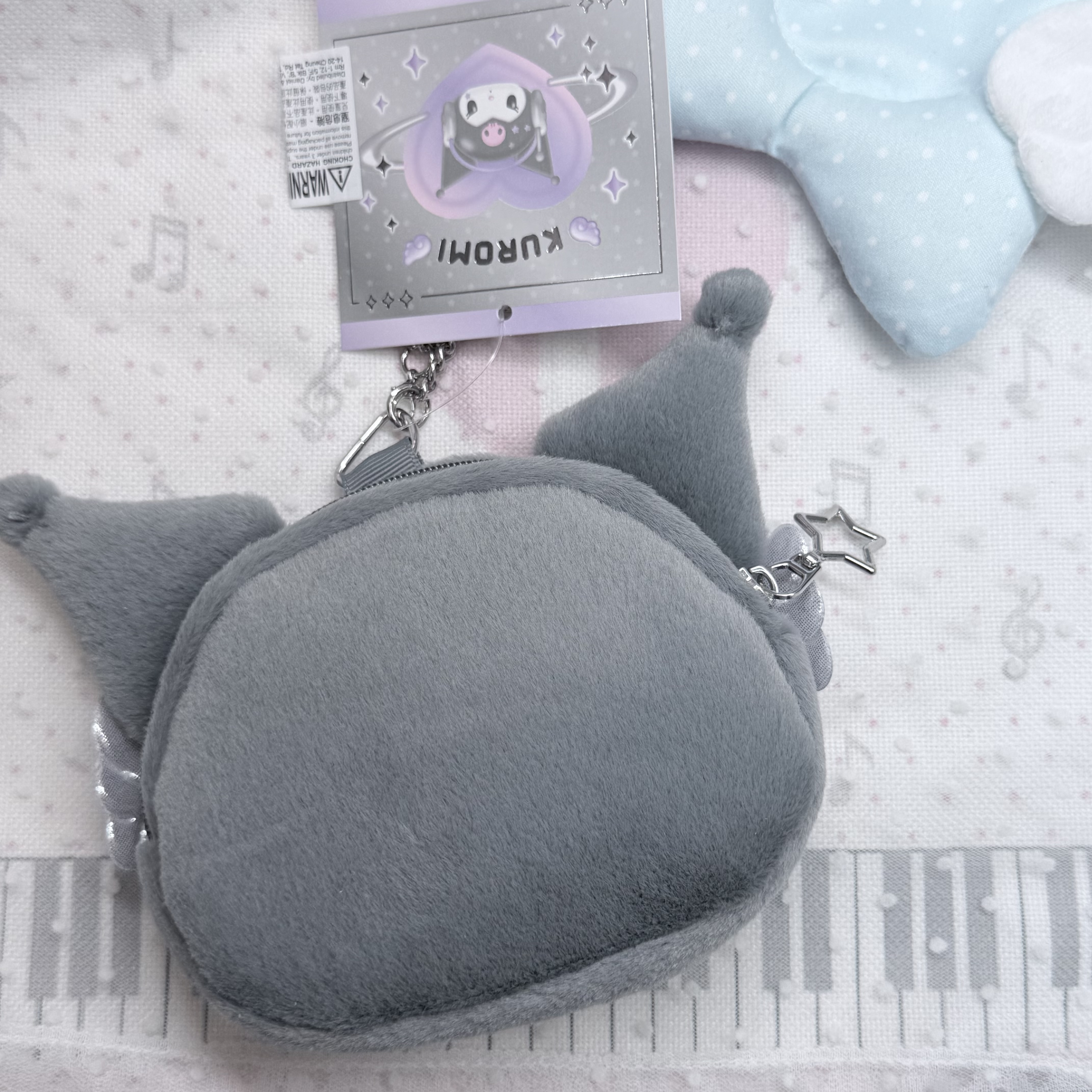 Kuromi 耳機造型 pouch 容量 ~10x8cm