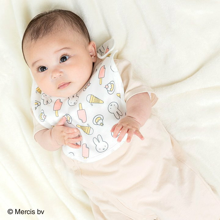 🇯🇵預訂 日本直送🇯🇵Miffy印花純棉口水巾圍兜兩件套