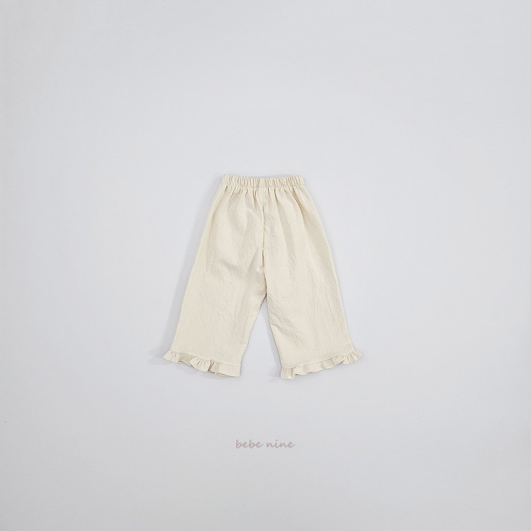 🌸預訂 韓國直送🌸🇰🇷Bebenine三色荷葉邊寬鬆褲