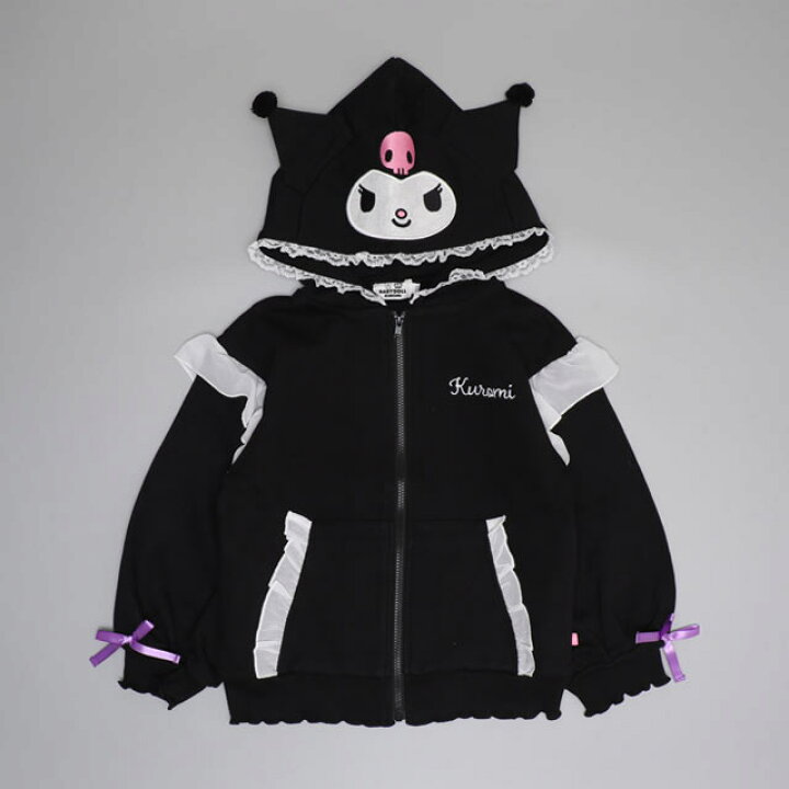 🇯🇵預訂 日本直送🇯🇵Babydoll x Sanrio系列四色人物造型帽絲帶荷葉邊拉鍊外套