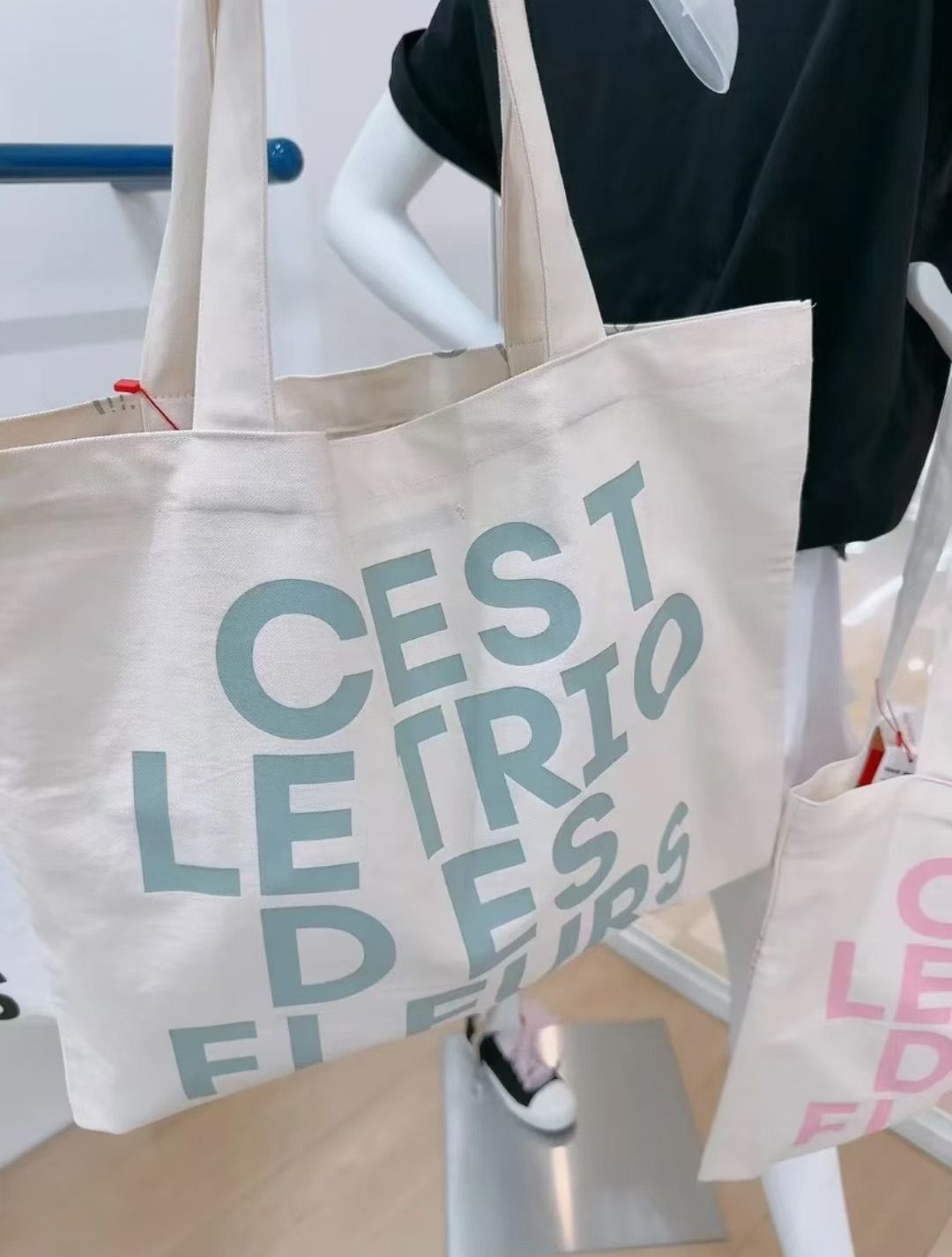 🇰🇷Mardi Mercredi CANVAS BAG TRIPLE FLOWER 香港現貨