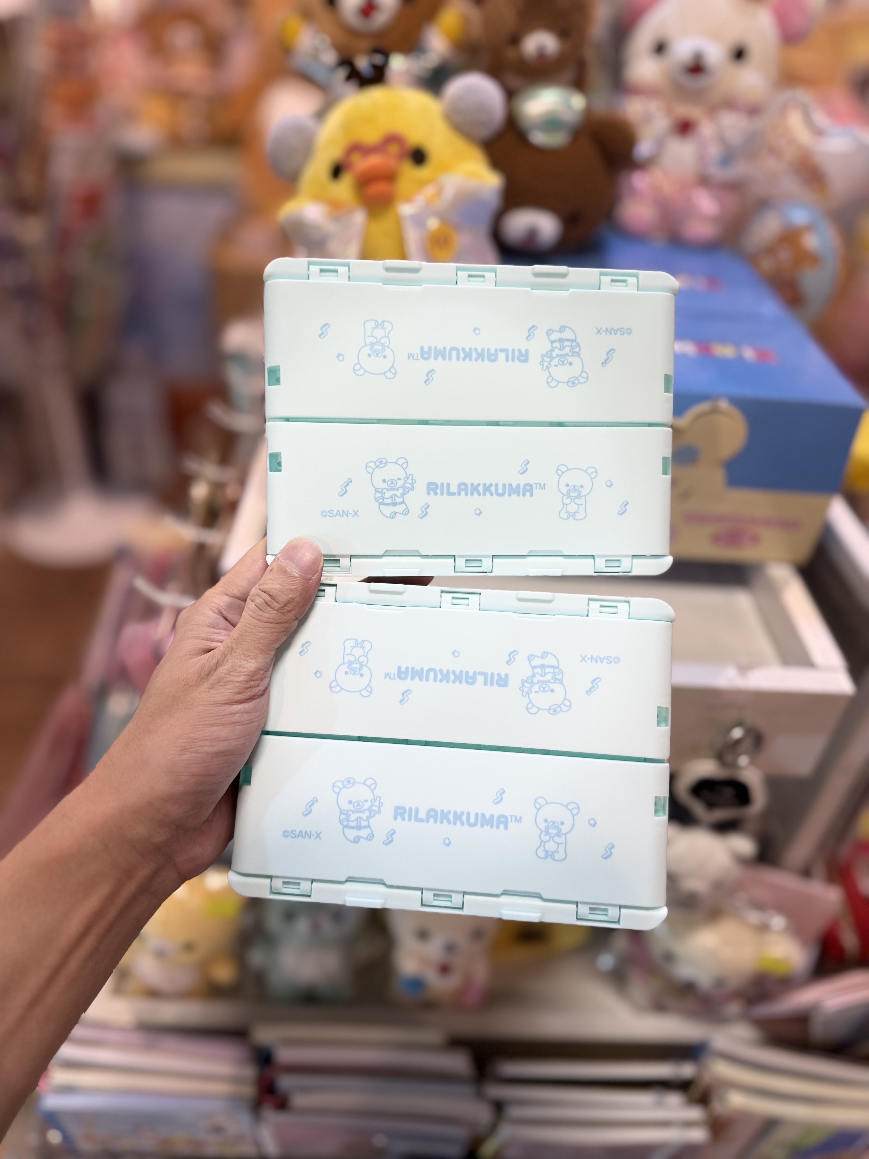 《現貨》全新rilakkuma 實驗室系列摺疊式小物兜