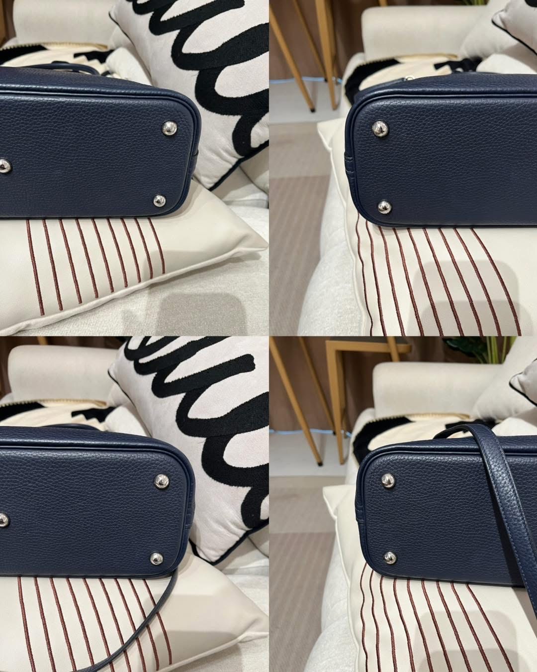 Hermes bolide 31,STAMP X,7L馬耳他藍色銀扣，100%Authentic,95%new✅key lock✅dust bag