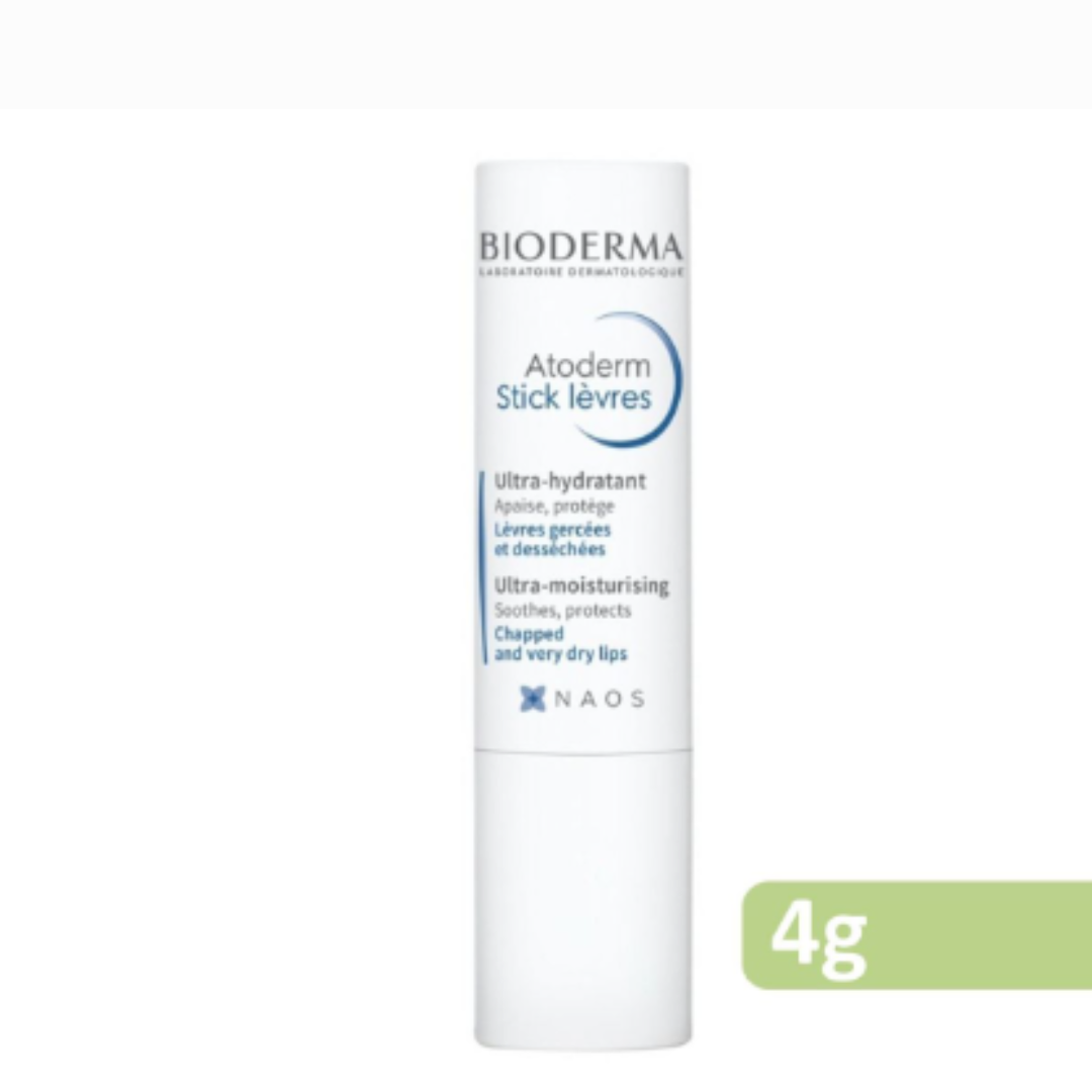 Bioderma - Atoderm 賦妍修復滋養潤唇膏 4g (新舊包裝隨機發貨) [平行進口]