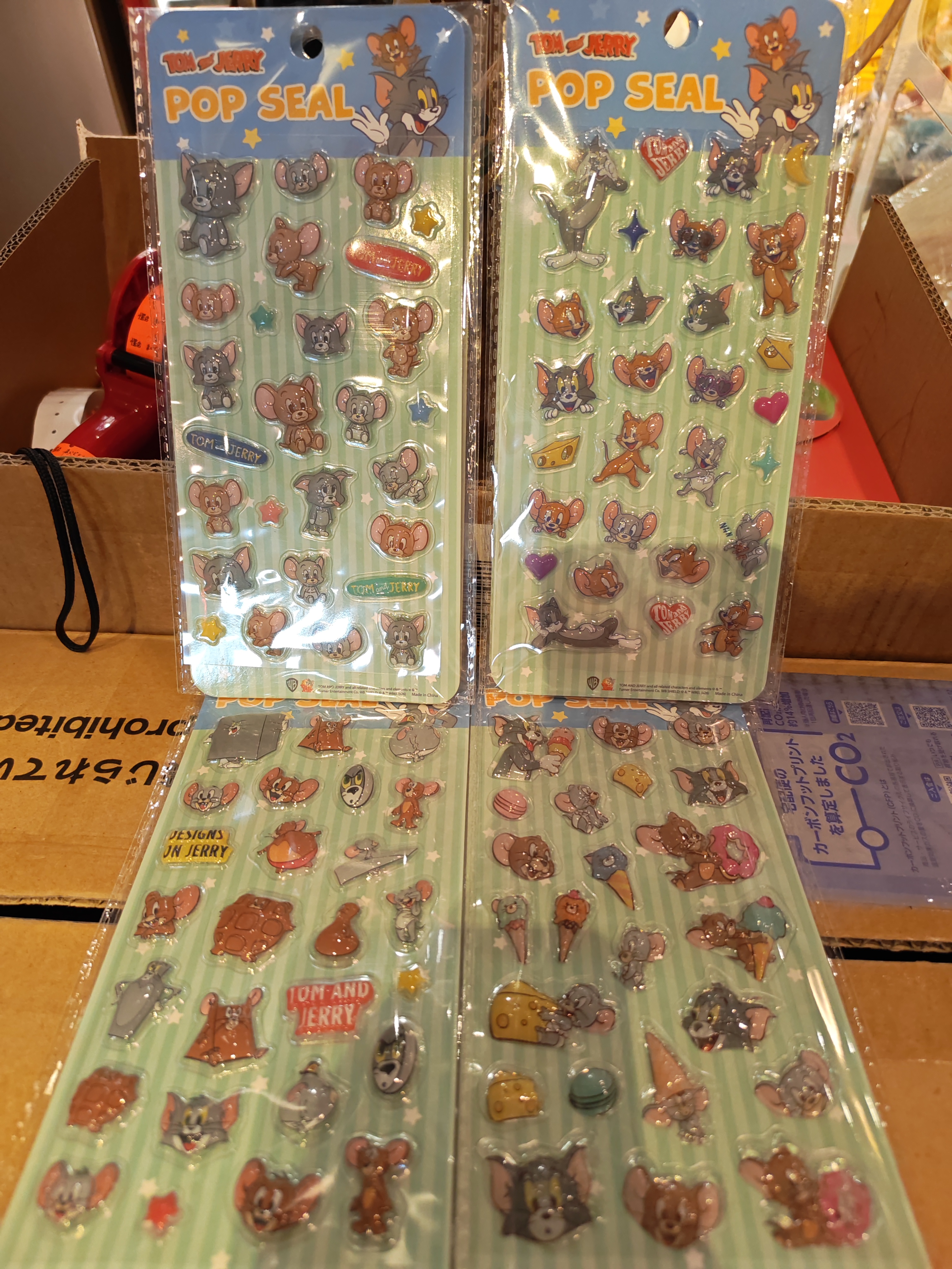 Tom&jerry立體貼紙