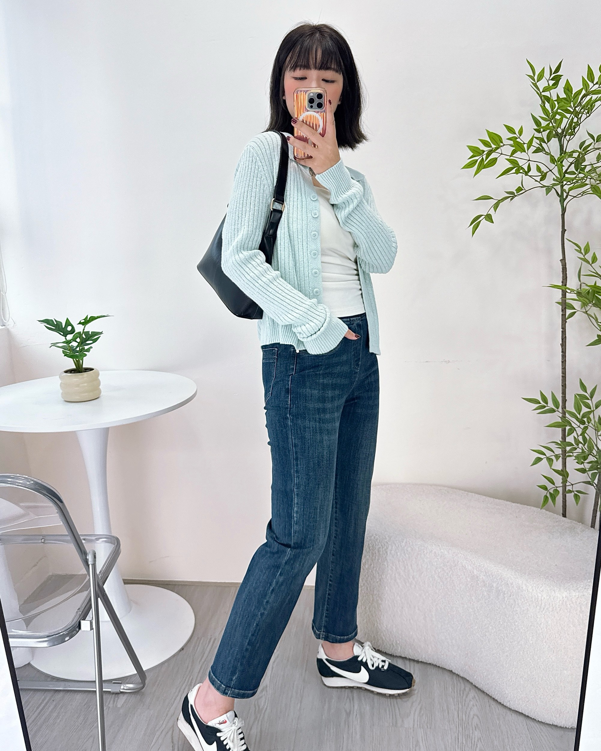 超型九分復古洗水薄牛