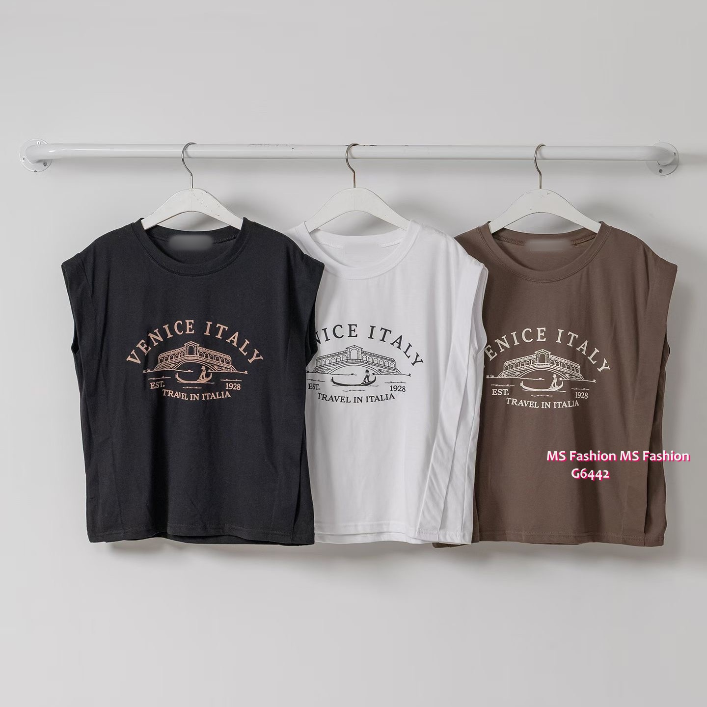 G6442 靚靚字母print top