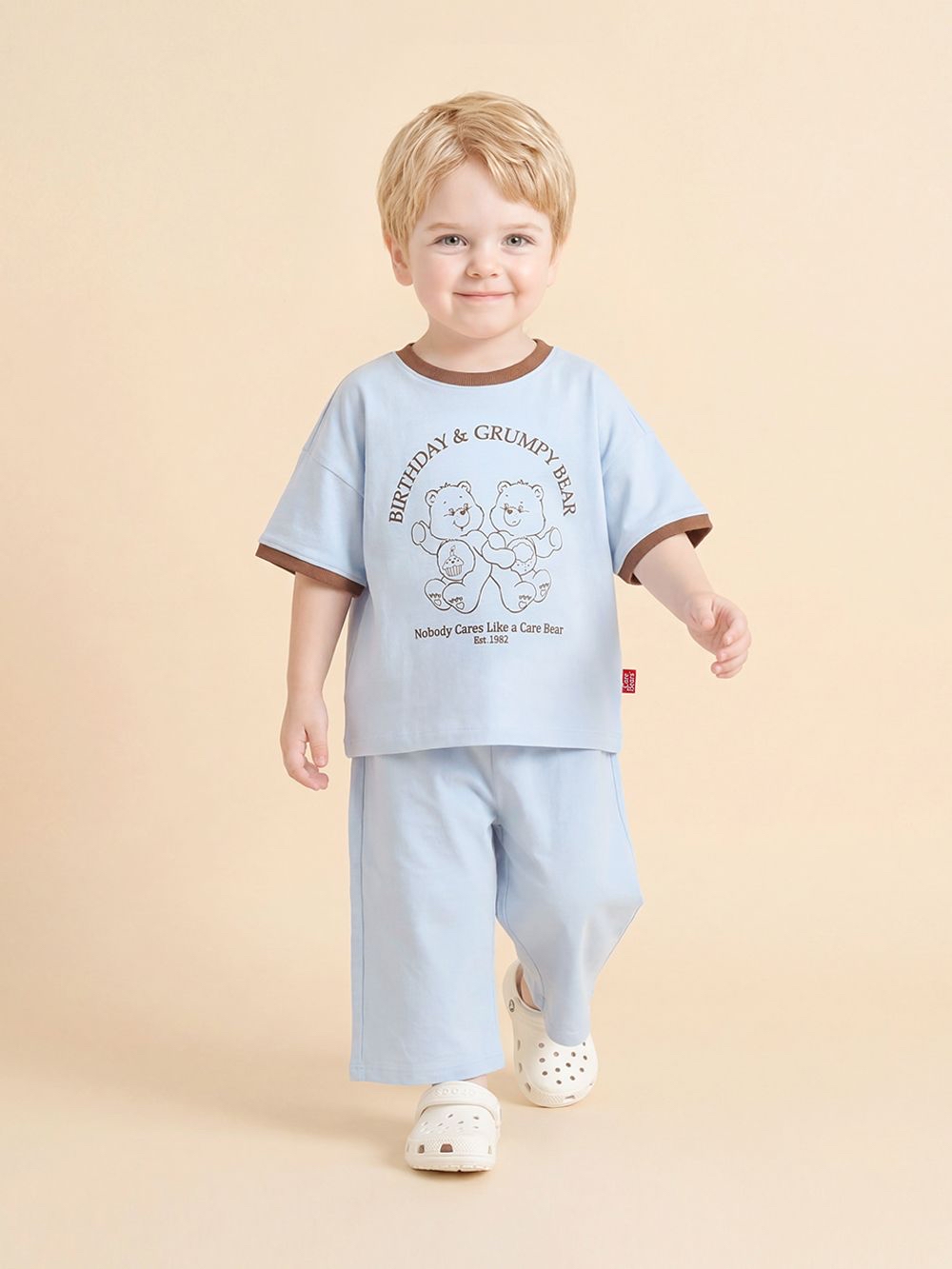 ☀️預訂 韓國直送☀️🇰🇷正版Care Bears兩色生日暴躁小熊印花七分上下套裝