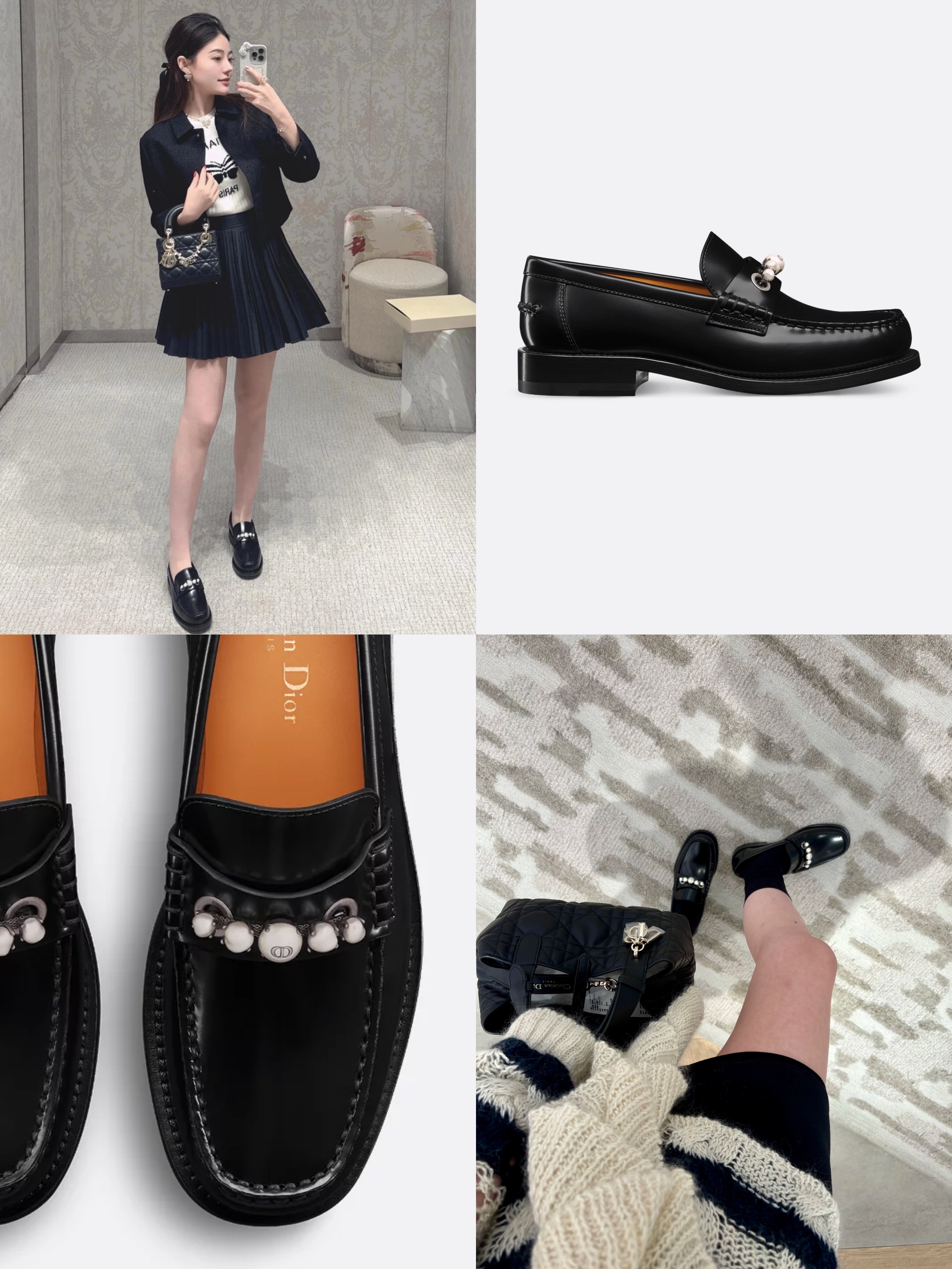 斷碼優惠✨訂貨🍒Dior Paris 珍珠款loafer Size 35.5/36/36.5/37 only
