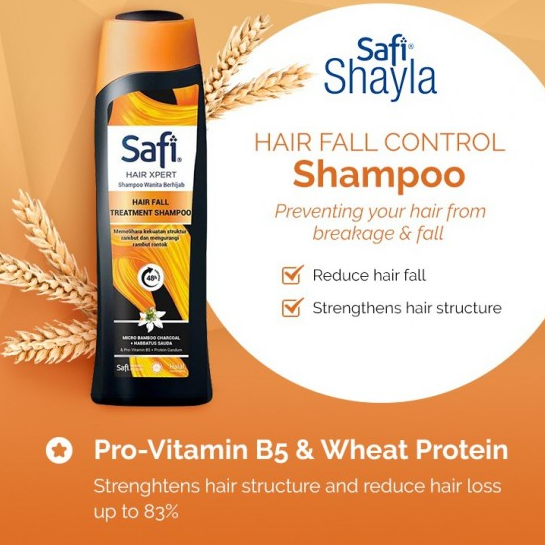 Safi Shayla Hijab Shampoo 165ml - Hair fall Control