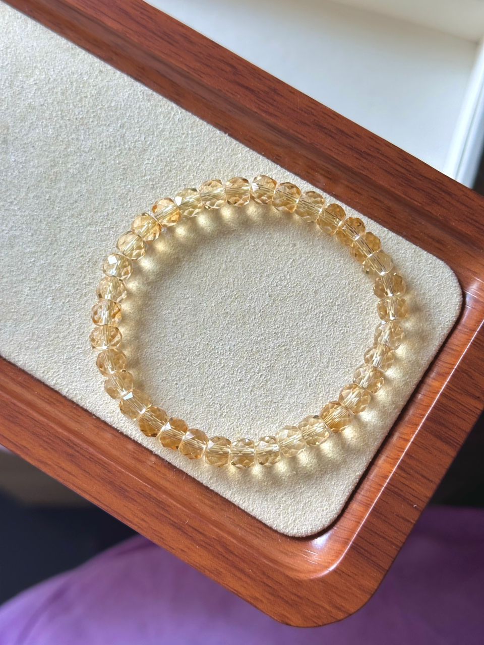 Faceted Citrine 刻面黄水晶 6.6mm