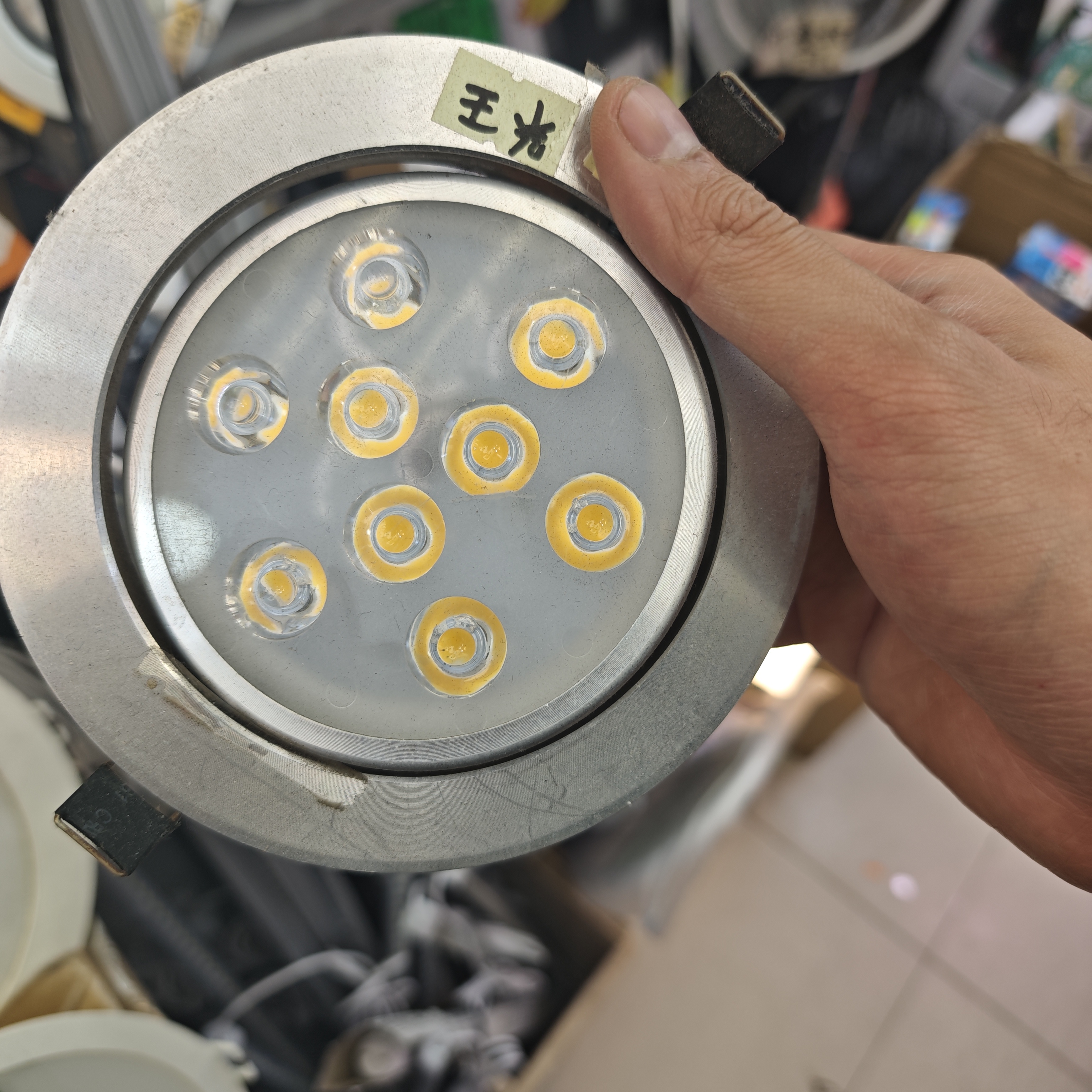 9W銀邊嵌入式射燈