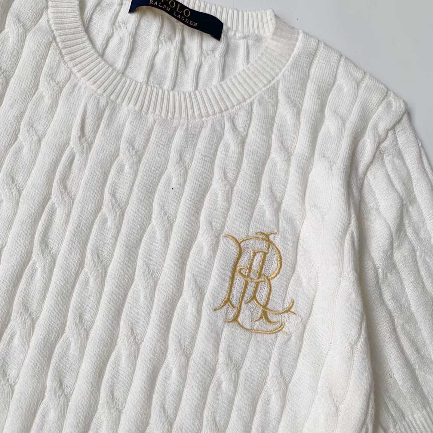 預訂 RL Polo 純棉短袖麻花針織衫 [貨號26A1484]