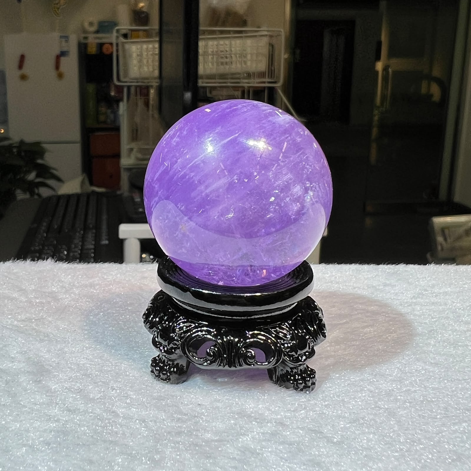 紫水晶球 3.9cm+/- (不連座)#CA0060