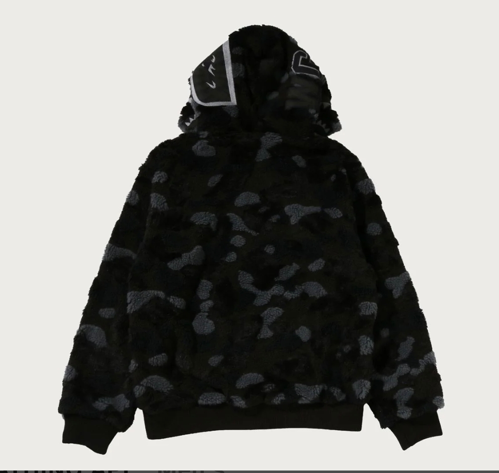 10.17 BAPE color camo shark BOA zip hoodie