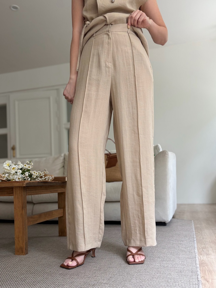 The Fine Linen Summer Set (Beige)