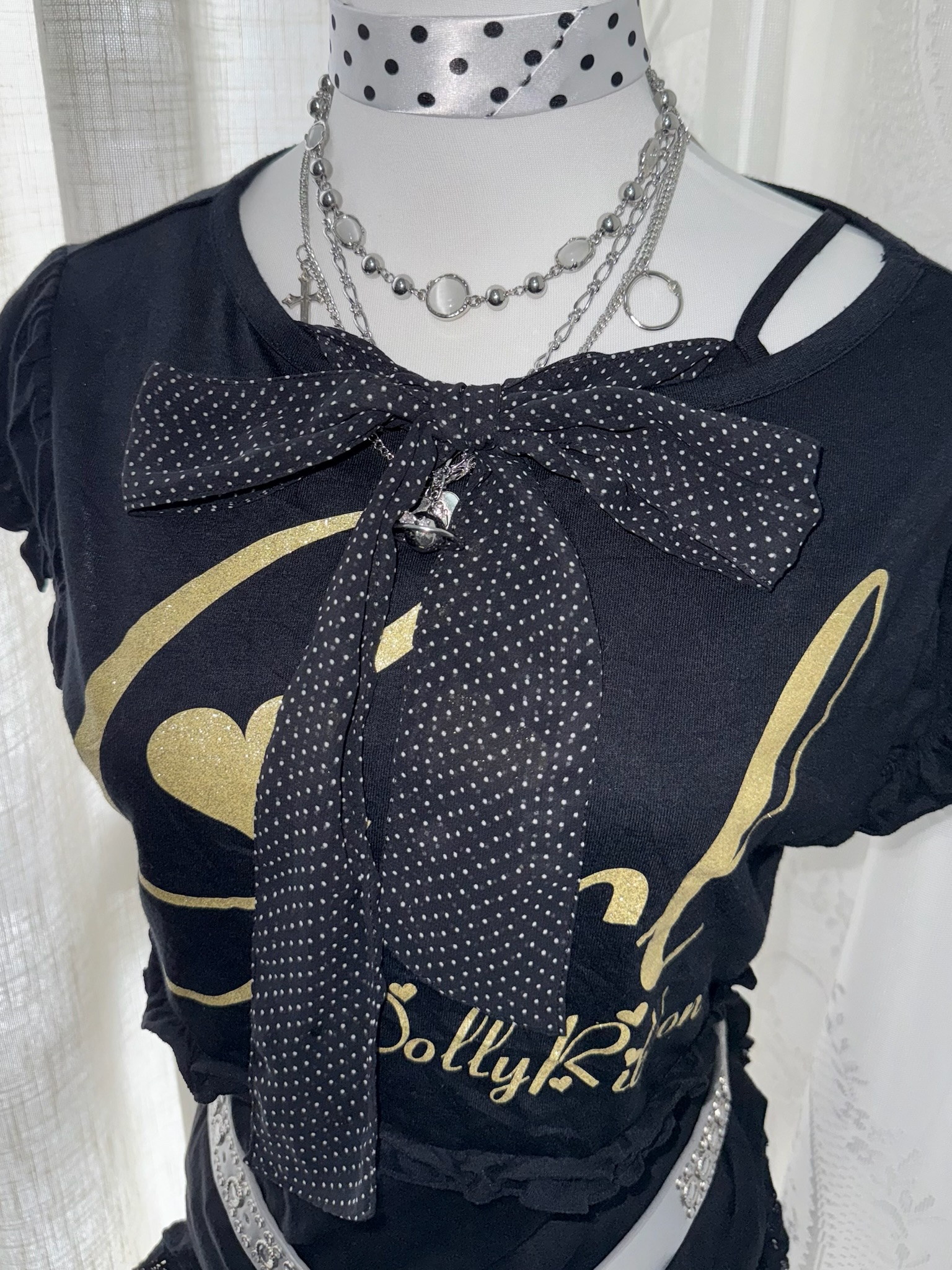 2000s Dolly Ribbon Inspired Harajuku Style Set 