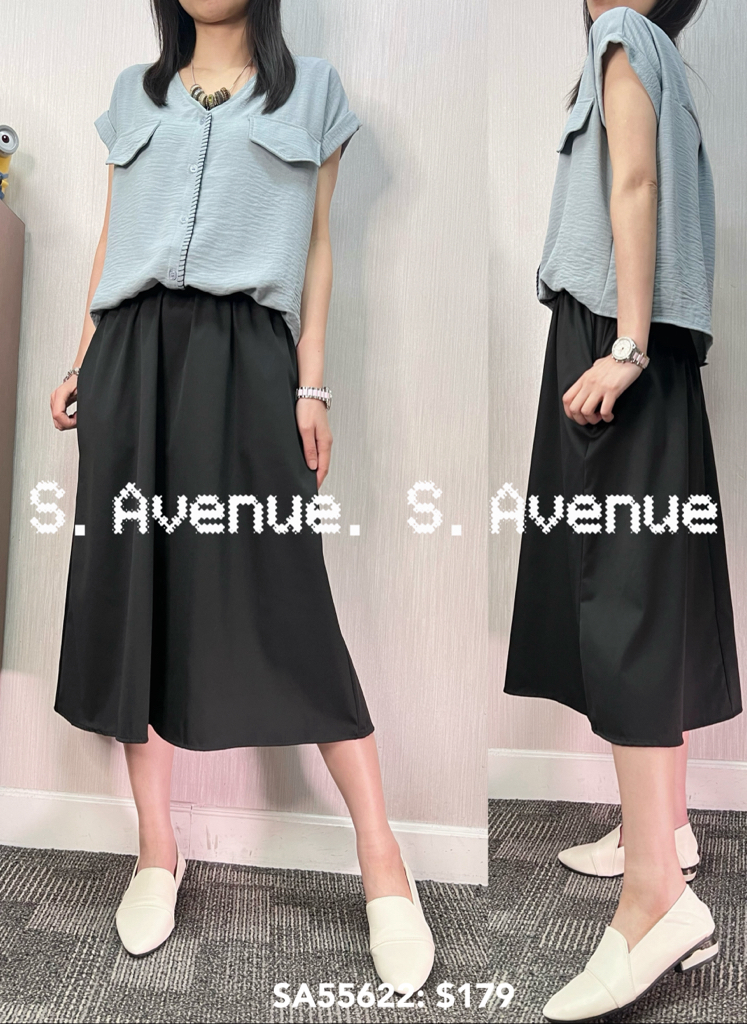 SA55622: V領上shirt下西布op